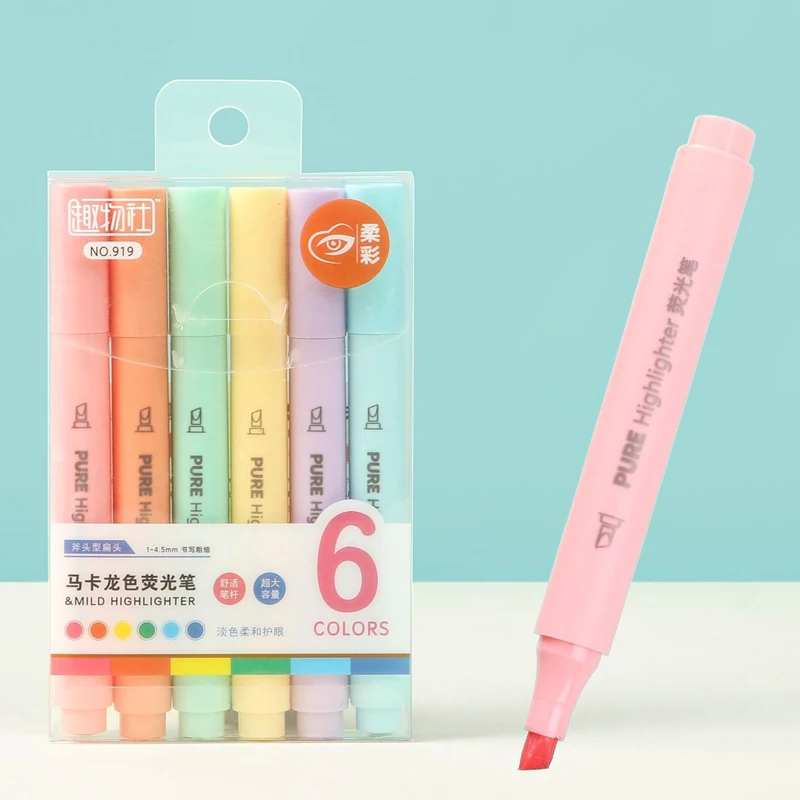 Perlengkapan sekolah alat tuli - Pastel Highlighter Set Double Ended ulasan dan harga