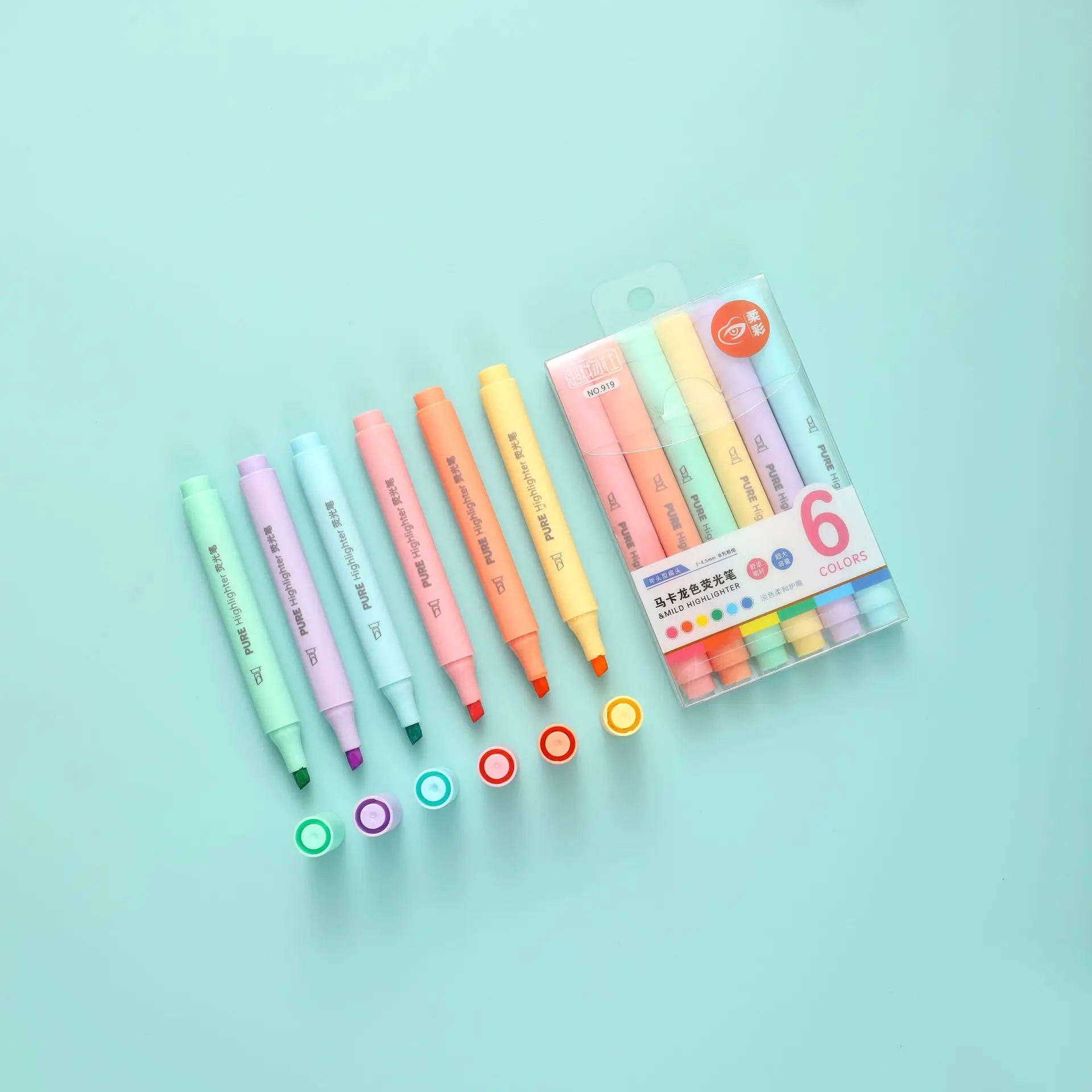 Perlengkapan sekolah alat tuli - Pastel Highlighter Set Double Ended ulasan dan harga