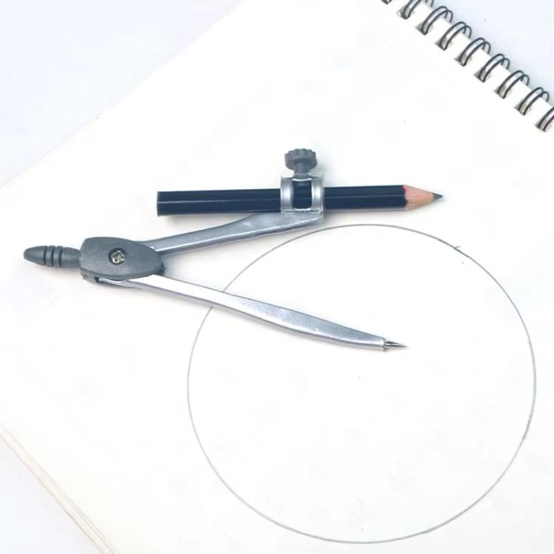 Set Kompas dengan Pengunci Log - Math Geometry Set With Compass ulasan dan harga