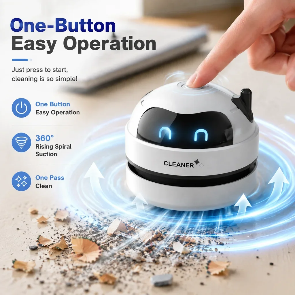 Penyedot Debu Mini Portabel un - Mini Desktop Vacuum Cleaner For Eraser Dust ulasan dan harga