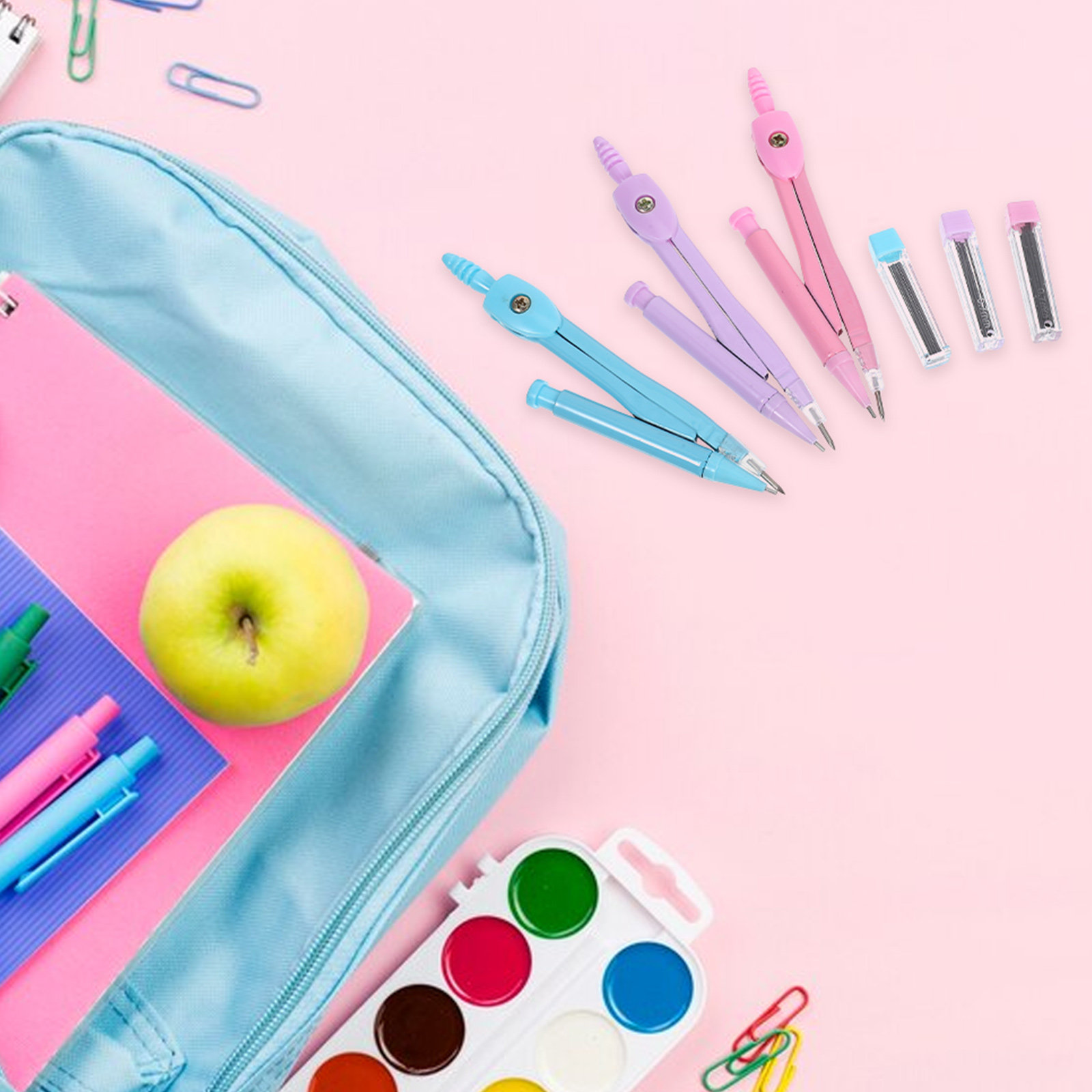 Set Alat Gambar Geometri Kompa - Math Geometry Set With Compass ulasan dan harga