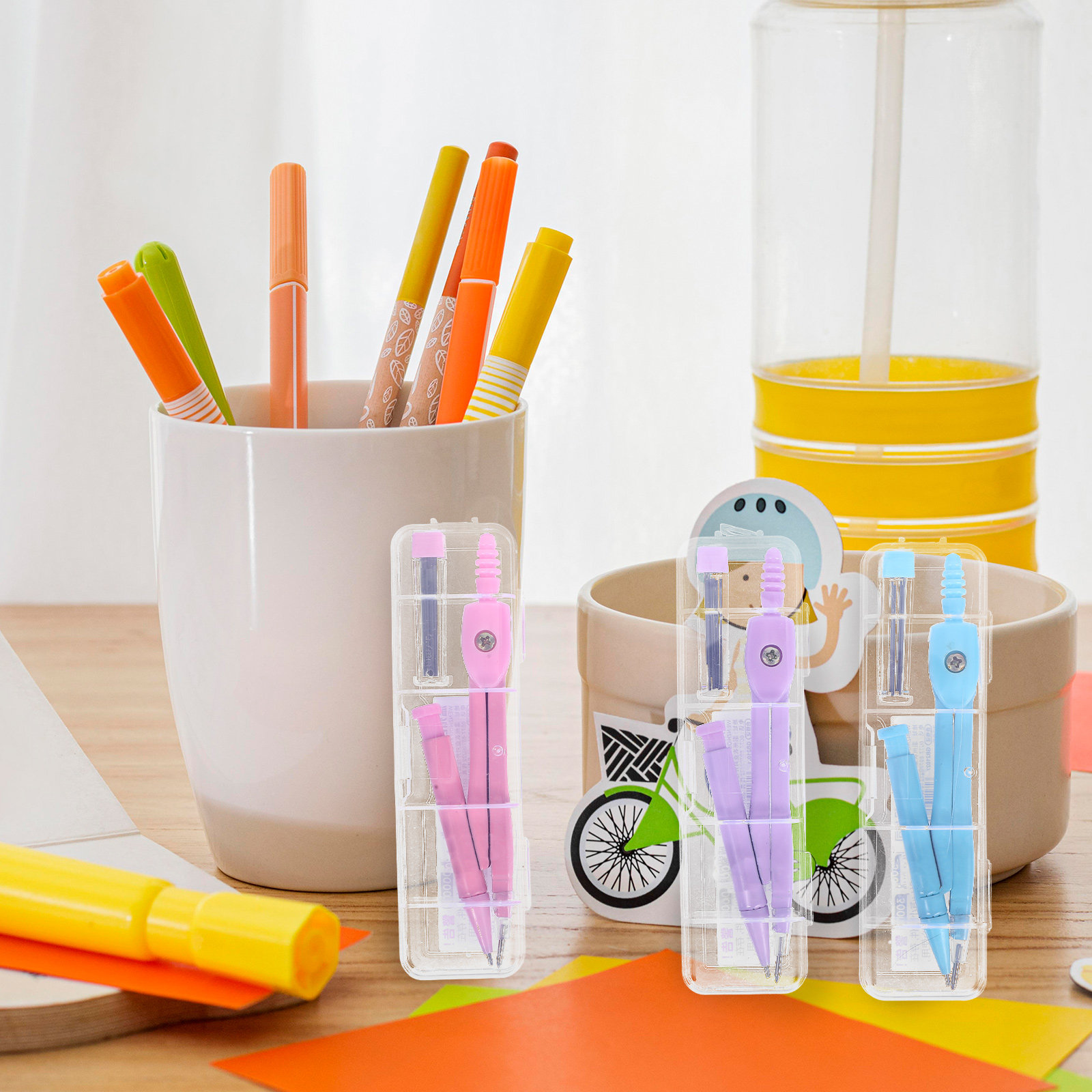 Set Alat Gambar Geometri Kompa - Math Geometry Set With Compass ulasan dan harga