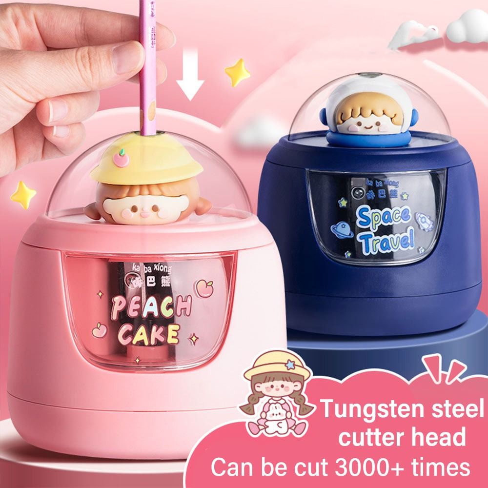 Rautan pensil elektrik kartun  - Electric Pencil Sharpener Usb ulasan dan harga